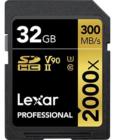 Lexar 32GB Professional 2000x UHS-II SDHC Memory Card