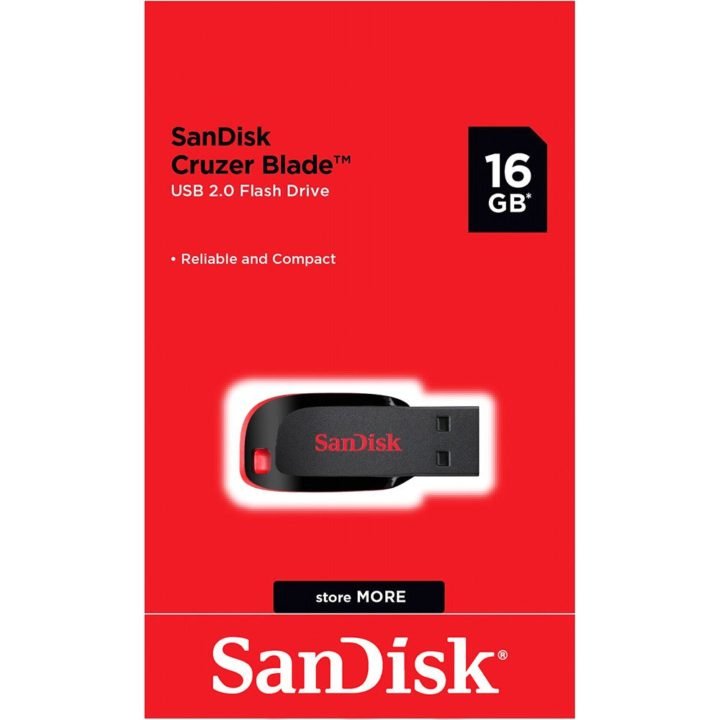 SanDisk Cruzer Blade 16GB USB 2.0 Flash Drive