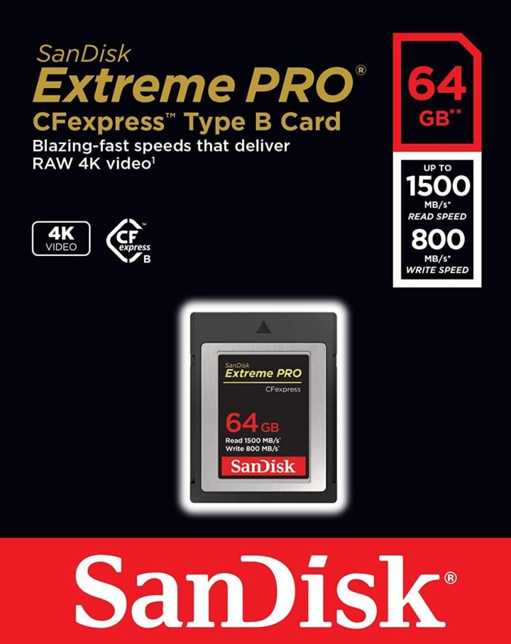 Sandisk 64GB Extreme Pro CFexpress Type B